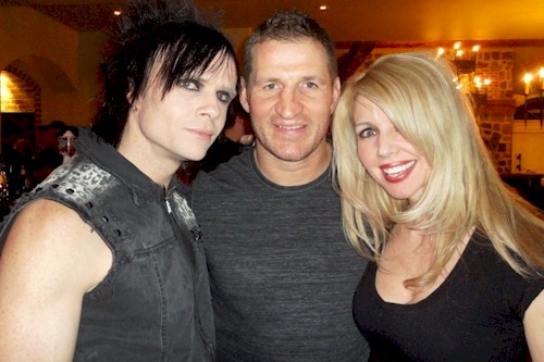 Travis and Amy with Adam Foote